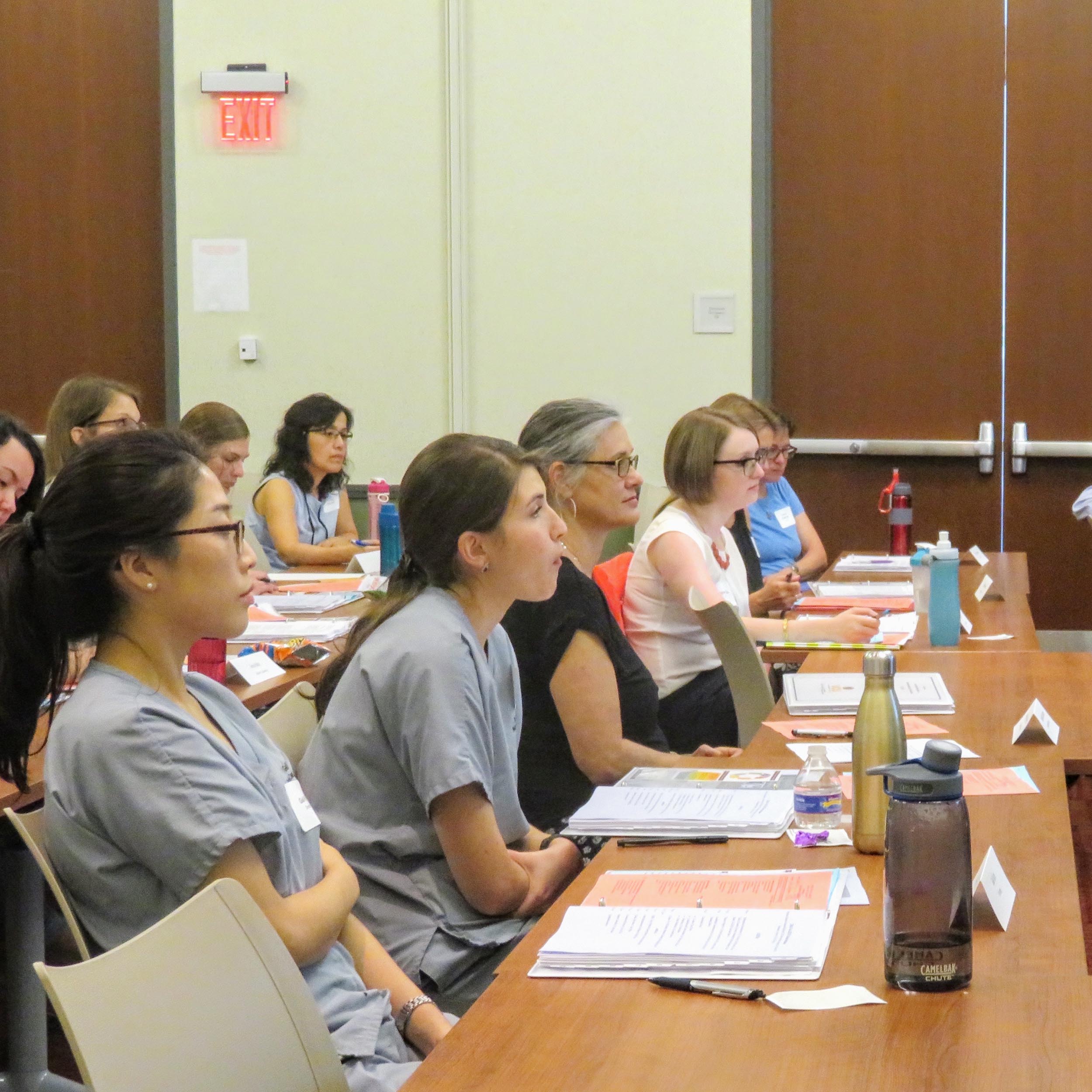 Trainees participating in classroom